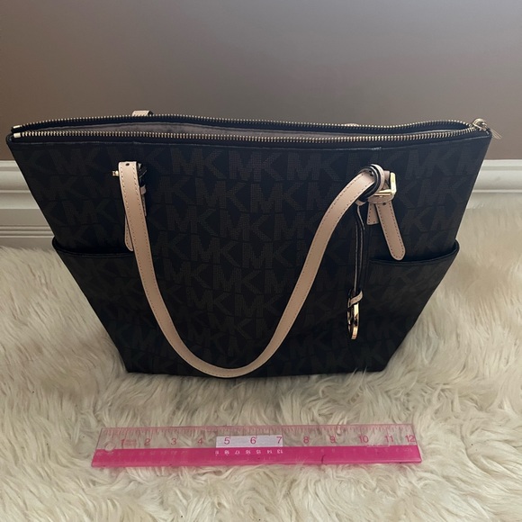 Michael Kors Leather Top-Zip Travel Tote Bag - Picture 7 of 7